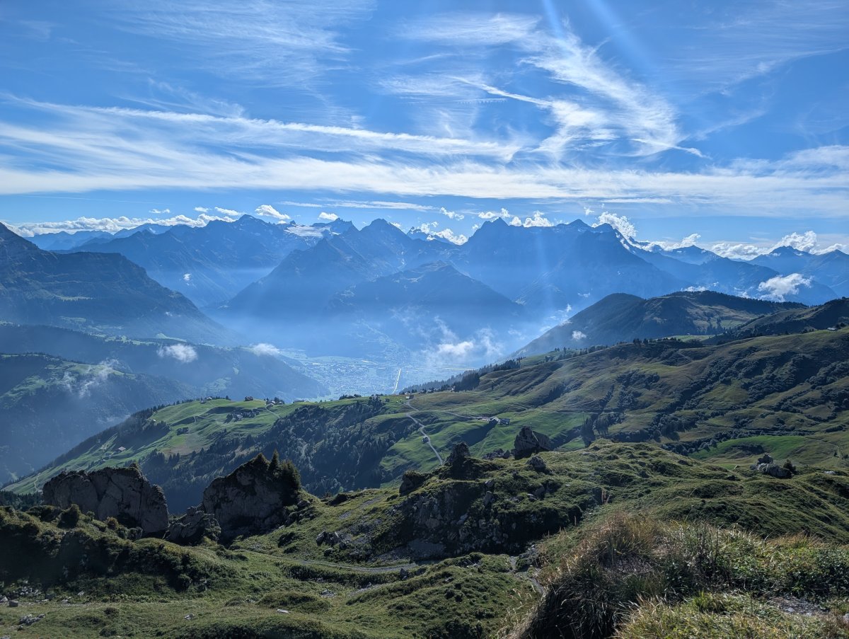 Ausblick vom Chinzig Chulm