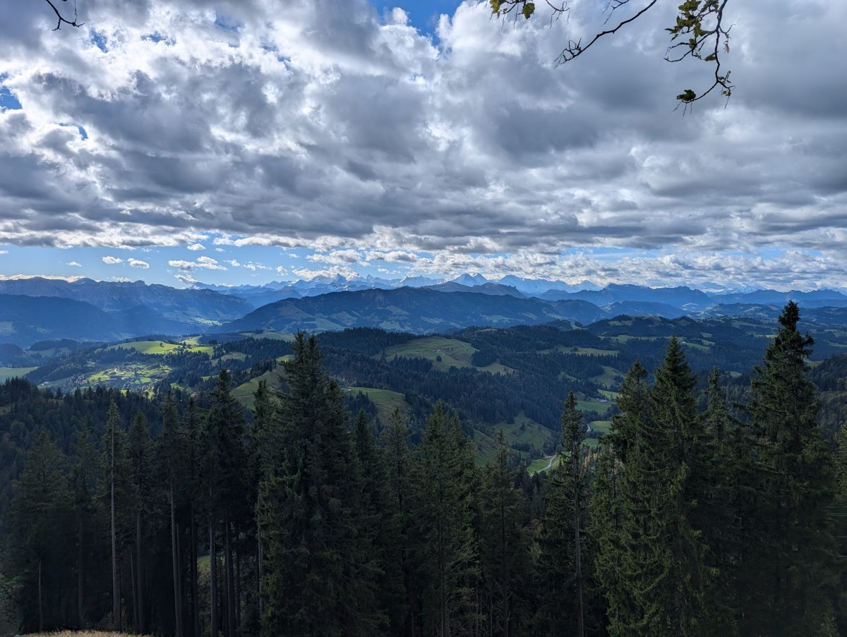 Blick Richtung Berner Oberland