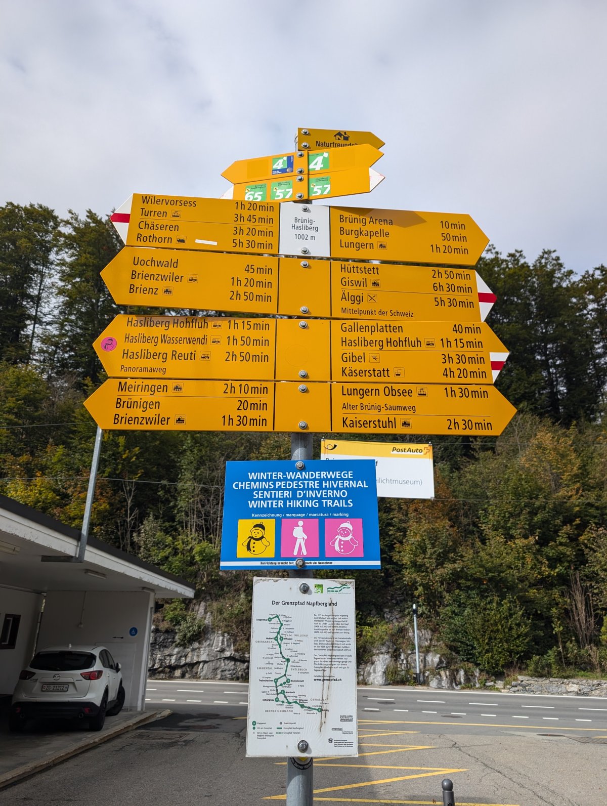 Ziel auf dem Brünigpass